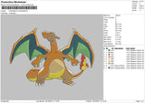 Pokemon Charizard Embroidery