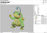 Politoed Embroidery File 6 sizes
