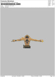 Portgas d ace v2  Embroidery File 6 sizes
