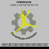 Powerhouse Embroidery File 6 sizes