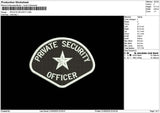 Privatetext 2105 Embroidery File 6 sizes