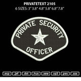 Privatetext 2105 Embroidery File 6 sizes