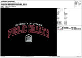 Publichealthtext V3 Embroidery File 6 sizes