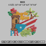 Rico Emboidery File 6 sizes