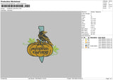 Pumpkin Knife Embroidery File 6 sizes