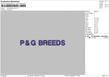 Png Breeds Embroidery File 6 sizes