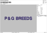 Png Breeds Embroidery File 6 sizes