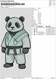 Panda2705 Embroidery File 6 sizes
