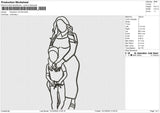 Photoline 131224  Embroidery File 6 size