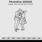Photoline 200525 Embroidery File 6 size