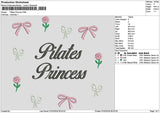 Princesstext 0602 Embroidery File 6 sizes