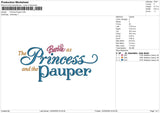 Princes Pauper Embroidery File 6 sizes