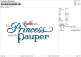 Princes Pauper Embroidery File 6 sizes