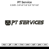 PT Service Embroidery File 6 sizes