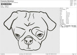 Pugglee Embroidery File 6 size