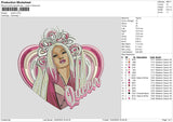 Queen Embroidery File 6 size