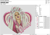 Queen Embroidery File 6 size