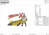 RACER-X Embroidery File 6 sizes