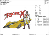 RACER-X Embroidery File 6 sizes
