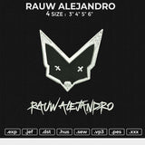 RAUW ALEJANDRO Embroidery File 6 size