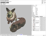 Rabbits 002 Embroidery