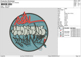 Realtext Circle Embroidery File 6 sizes