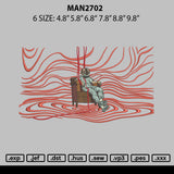 Man2702 Embroidery File 6 sizes