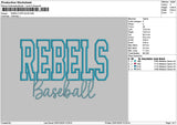 Rebelstext App Embroidery File 6 sizes