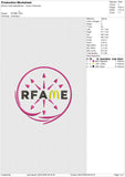 RFAME Embroidery File 6 size
