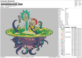 rick and morty 03 Embroidery