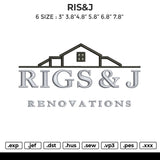RIS&J Embroidery File 6 size