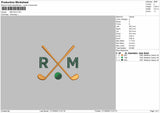 RM_GOLF  Embroidery File 4 sizes