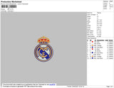 Real Madrid Logo Embroidery
