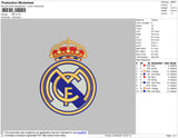 Real Madrid Logo Embroidery