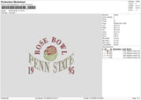 Rose Bowl V2 Embroidery File 6 sizes