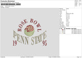 Rose Bowl V2 Embroidery File 6 sizes