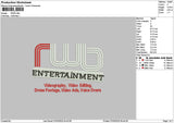 Rwbtext Embroidery File 6 sizes