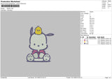 Rabbit Embroidery File 6 sizes