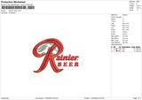 Rainerr beer Embroidery File 6 sizes