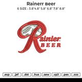 Rainerr beer Embroidery File 6 sizes