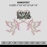 Ramostext Embroidery File 6 sizes