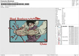 R blood brothers choso Embroidery File 6 sizes