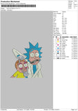 Rickv2 11 Embroidery File 6 sizes