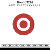 Round7226 Embroidery File 6 sizes