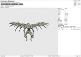 Ryuk Death Note v2 Embroidery File 11 size
