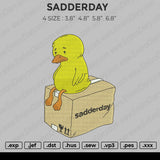 Sadderday Embroidery