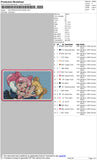 Sailormoon Rectangle Embroidery