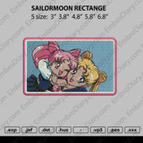 Sailormoon Rectangle Embroidery
