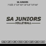 Sa juniors Embroidery File 6 sizes