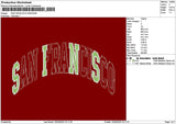 Fransiscotext 1503 Embroidery File 6 sizes